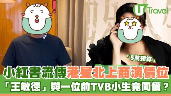 小紅書流傳港星北上商演價位 「王敏德」與一位前TVB小生竟同價？