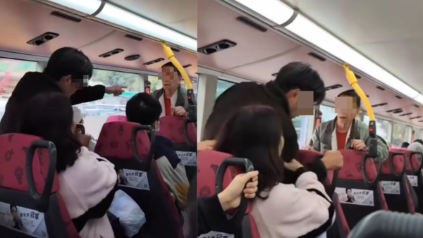 巴士阿伯大戰眼鏡男！疑兩度欲出手狂爆粗2分鐘網民嘲XX好無辜