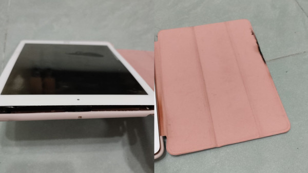 iPad充電期間突爆炸冒濃煙！港女門市求助獲咁樣回覆！網民質疑：過咗保養就會爆？