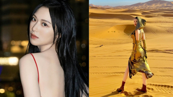 馮盈盈完美復刻《沙丘瀚戰》角色！遊撒哈拉沙漠大曬長腿 