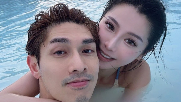 關楚耀老婆冰島零下5度泳裝上陣浸溫泉  大方曬出事業線超吸睛