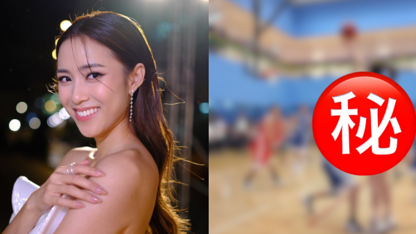 劉穎鏇著背心短褲打籃球造型超清涼 場上落力傳波動作險洩春光