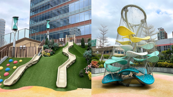元朗2萬呎神秘兒童遊樂公園！免費入場任玩2大滑梯/兒童攀爬雕塑/健身設備