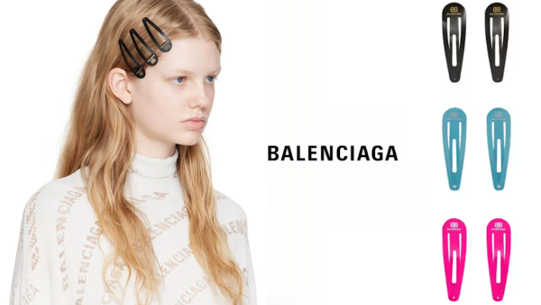 Balenciaga新推出「髮夾」引熱議！一對索價近3千 呢款顏色官網竟已售罄？網民揶揄：我家也有同款