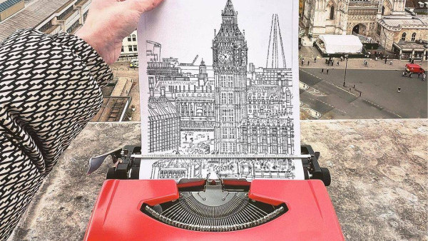 打字機都可以畫畫？用文字重塑城市風貌 連Tom Hanks也是粉絲！