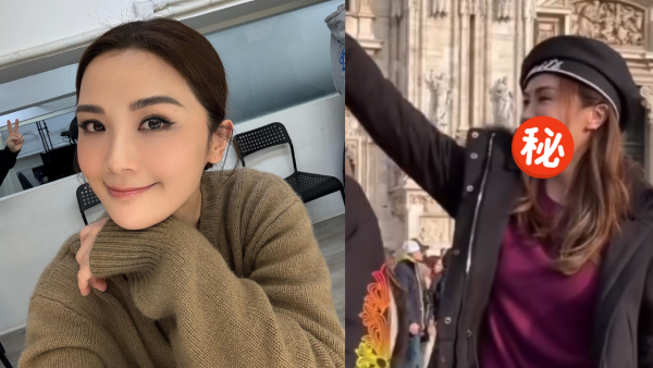 42歲阿Sa蔡卓妍驚現「蝦餃下巴」 現身米蘭真實狀態童顏不再？
