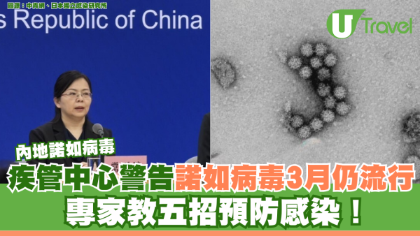 內地諾如病毒｜疾管中心警告諾如病毒3月仍流行 專家教五招預防感染！