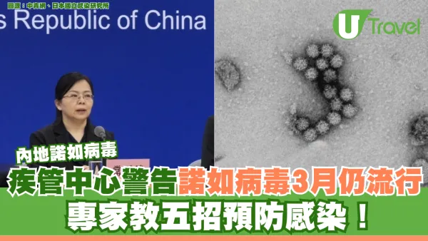 內地諾如病毒｜疾管中心警告諾如病毒3月仍流行 專家教五招預防感染！