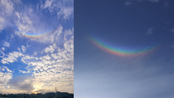 大埔罕現「彩虹的微笑」倒掛天空？天文台拆解現象：唔係彩虹