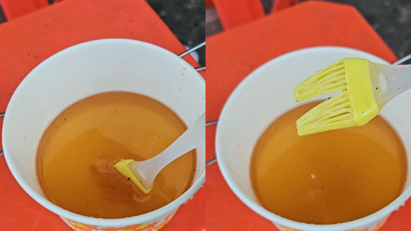 港男怒斥燒烤場蜜糖稀如水！如水般滴回杯中 不黏笠無拉絲！網民解釋加水稀釋原因！