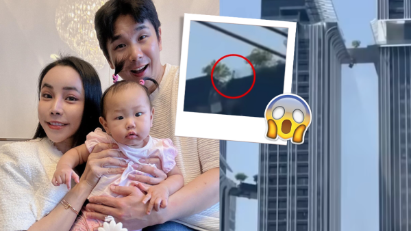 有片！韓父曼谷遇地震為救妻女 勇跳過空中折斷走廊 驚險如電影鏡頭