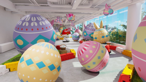 淺水灣The Pulse復活節活動 巨型充氣蛋賽道玩碰碰車+尋蛋遊戲