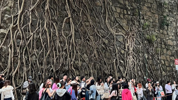 堅尼地城再有爆紅打卡熱點？人潮排出馬路 網民：唔明有咩好影