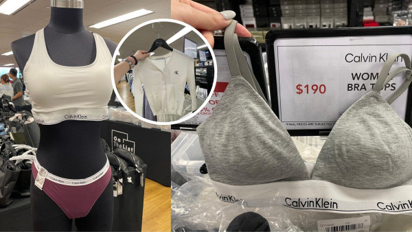 Calvin Klein開倉低至25折！皇牌內衣褲/運動內衣$90起！大量上衣/恤衫折上折優惠