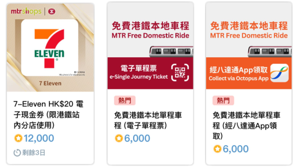 MTR積分5.3過期｜簡單三步換獎賞$50車站禮券/免費單程車票
