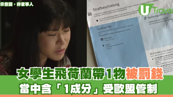 女學生飛荷蘭帶面膜被罰錢 當中含「1成分」受歐盟管制