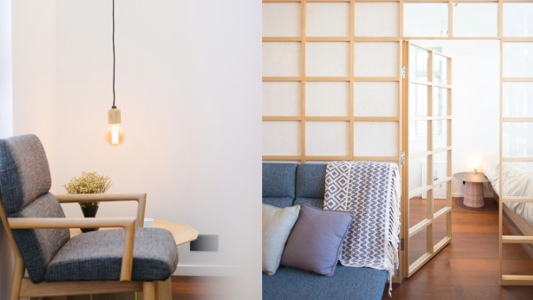 居屋裝修｜新蒲崗390呎居屋變身日式家居 仿日式屏風特色牆 原木風簡約明亮