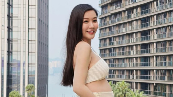 陳詩欣陀B近7個月大晒泳衣孕照！四肢纖幼上圍升級肥胎不肥人狀態極好