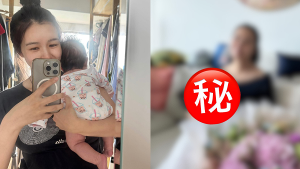 麥明詩榮升媽媽過首個母親節收花餵奶 公開一家五口全家福曝光BB側面容貌