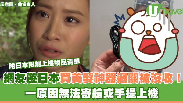 遊日注意！網友帶爆紅美髮神器過關被沒收！一原因無法寄艙或手提上機