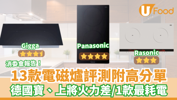 消委會電磁爐｜13款電磁爐評測附高分名單 德國寶、上將火力差 樂信牌待機最耗電