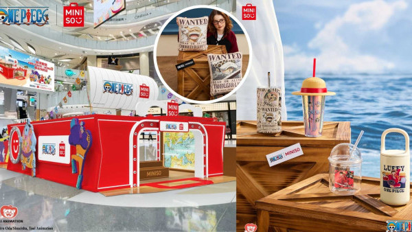 全球首間One Piece聯乘MINISO快閃店登陸旺角！打造6米高海盜船/240款限定商品$10起