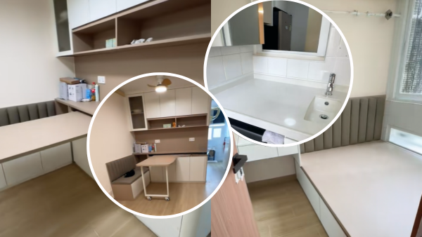 公屋裝修｜屯門410呎公屋裝修大改造！3房1廳變豪宅格局？網民大讚︰設計到私樓咁！