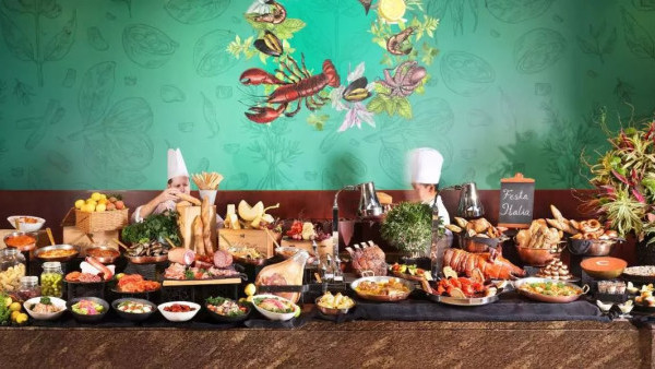 港麗酒店自助午餐激罕買一送一 低至HK$281/位入手 任食蟹腳西冷扒手工意粉烤肉！