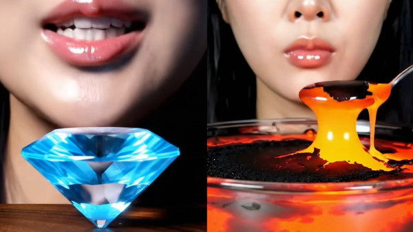 吃播挑戰食熔岩鑽石ASMR  AI還原口感/聲音網民大讀超治癒！