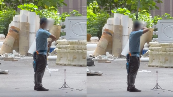 中年漢疑擅改工地做射箭場！網民憂流箭傷及途人！管有違禁武器最高可判監三年