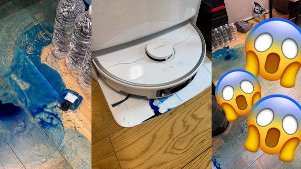 掃地機器人越掃越忙！港人倒瀉墨水被掃到全屋染藍網民：試過掃到全屋糞