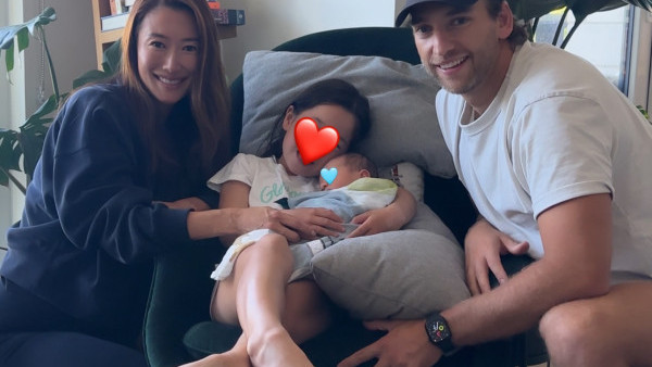 42歲謝婷婷IG報喜宣布誕下囝囝！一家四口曬溫馨照 混血B盡得父母優良基因