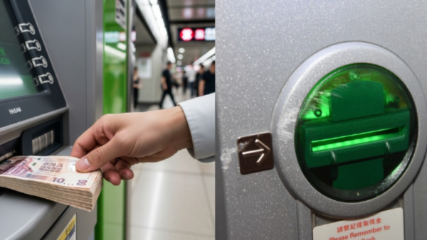 港鐵站ATM提款離奇被搶錢！女子大叫「啲錢唔係你嘅」質疑無插銀行卡