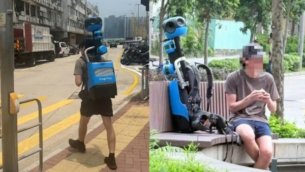 九龍城目擊Google街景作業員獲封「行走的地圖」炎夏揹巨型裝置工作