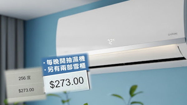 冷氣長開1個月電費$270？港男實測省電神技！網民質疑真偽可能是...