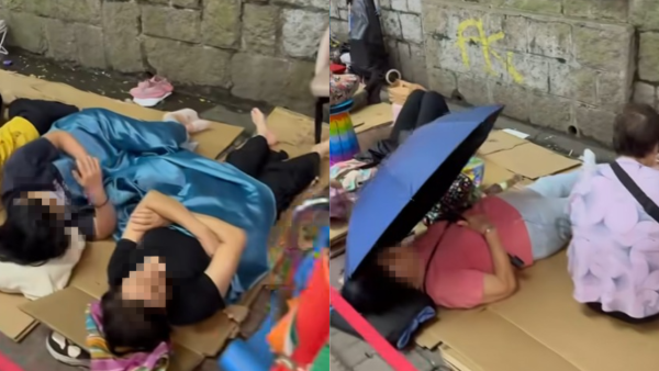 尖沙咀街頭驚現婆婆伯伯通宵排隊！自備紙皮被褥「出街瞓」網民笑：幫孫女孫仔買手錶