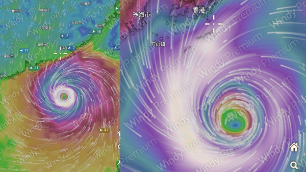颱風樺加沙｜閃光級風眼9.24極近香港 專家指或未及山竹殺傷力