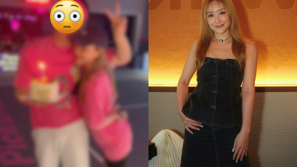 陳瀅晒黑色比堅尼胸前解鈕春光無限 胸壓一神秘男子狀甚親暱惹熱議