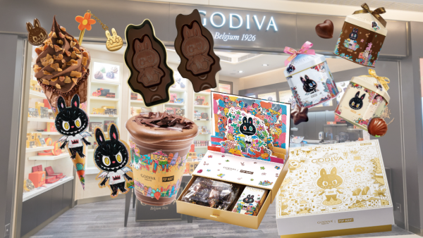 GODIVA X LABUBU第二彈聯乘系列！榛子朱古力軟雪糕/飲品/多款朱古力禮盒