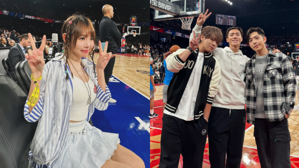 Edan林明禎激罕世紀同場澳門籃球賽 IG意外遠距離洩密坐對面露行蹤