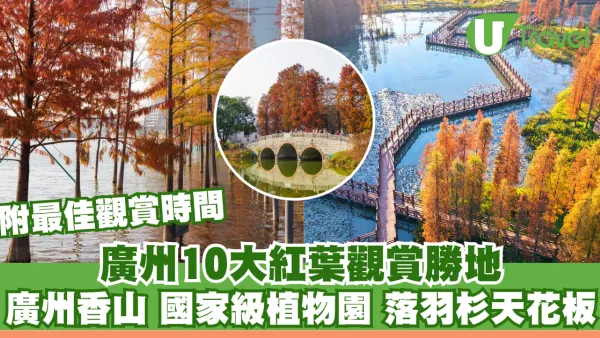 廣州紅葉2026｜落羽杉楓葉10大觀賞勝地！廣州香山國家級植物園附最佳觀賞期
