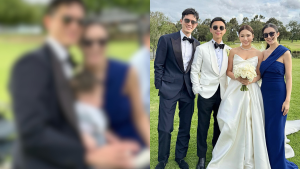 麥明詩飛澳洲為好友婚禮罕有做MC 帶7個月大兒子一家三口首次外遊