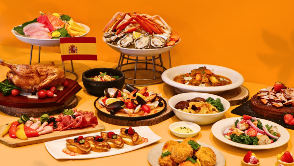 北角海逸酒店自助餐買1送1 加$11多一位！西班牙主題 嘆即開生蠔/蠔皇炆花膠/西班牙蒜片蝦