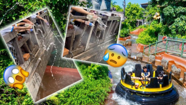 東張西望｜海洋公園激流船變「潑水戰場」學生倒水落船惹眾怒！事主鬧爆：好嬲！學校急道歉