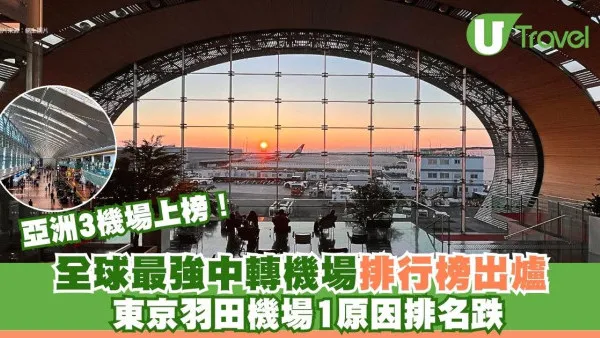 2025全球最強中轉機場排行榜出爐 亞洲3機場上榜！東京羽田機場1原因排名跌