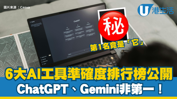 AI排行榜｜ChatGPT、Gemini非第一！準確度大比拼！第1名竟是「它」