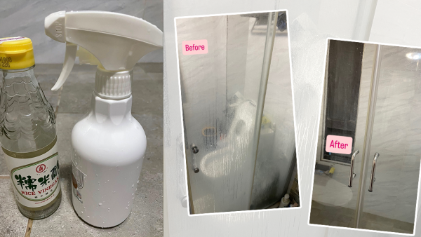 慳家男實測過期白醋清潔浴室皂垢！直噴5分鐘即見效：超級乾淨又不傷手！附白醋10大隱藏用法