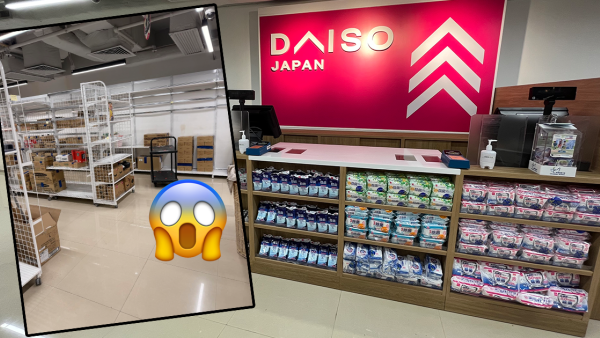 旺角DAISO貨架清空兼全地紙箱！網民懷疑2原因將執笠？