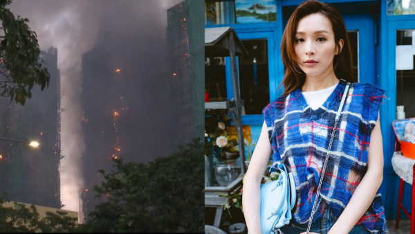 大埔宏福苑大火｜李佳芯生日低調悼念大埔奪命火災 上傳黑白照許願港人「大家平安」