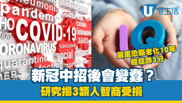 新冠中招後會變蠢？研究揭3類人智商受損：嚴重恐腦老化10年、輕症跌3分